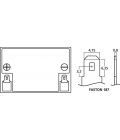 Rechargeable lead battery, 12 V, 4.5 Ah
