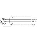 Adapter cable, XLR plug, 1 m